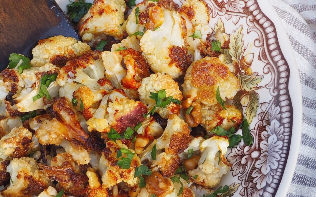 Bourbon Brown Butter Roasted Cauliflower