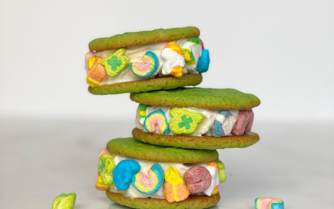 Lucky Charms Ice Cream Sandwiches!