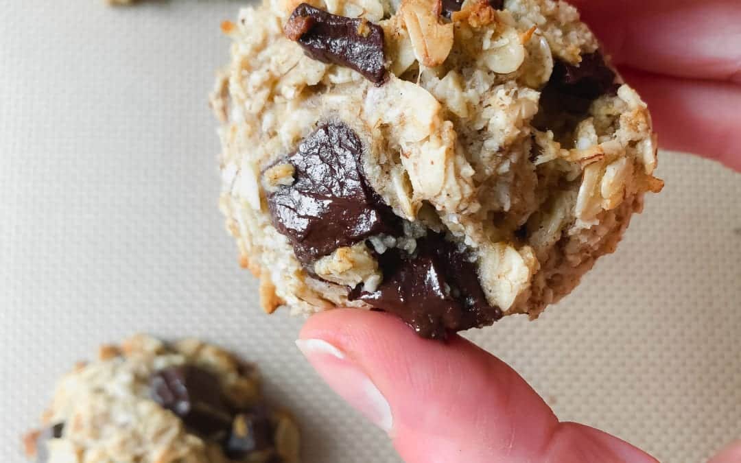 Easy Chocolate Chunk Banana Bread Cookies