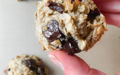 Easy Chocolate Chunk Banana Bread Cookies