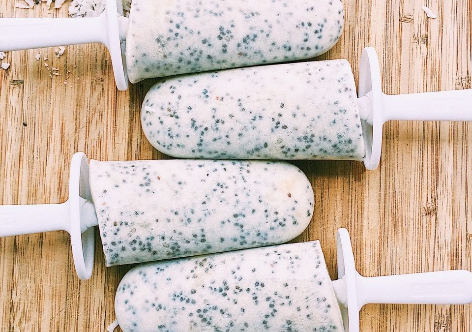 Pina Colada Chia Seed Pops!