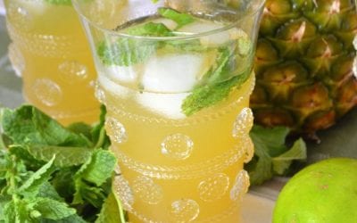 Easy Summer Cocktail: Pineapple, Lime, and Mint Sparkler!