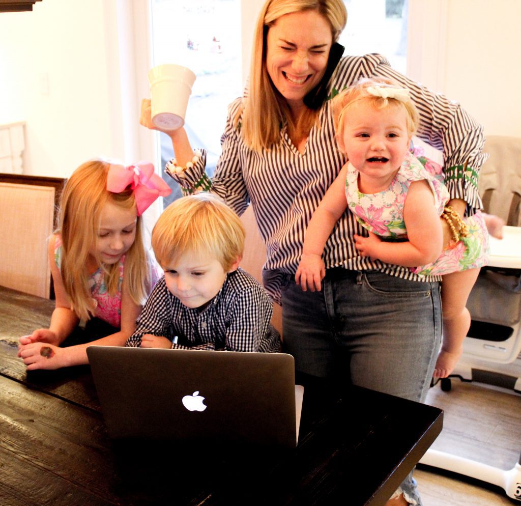 Busy working mom with 3 kids