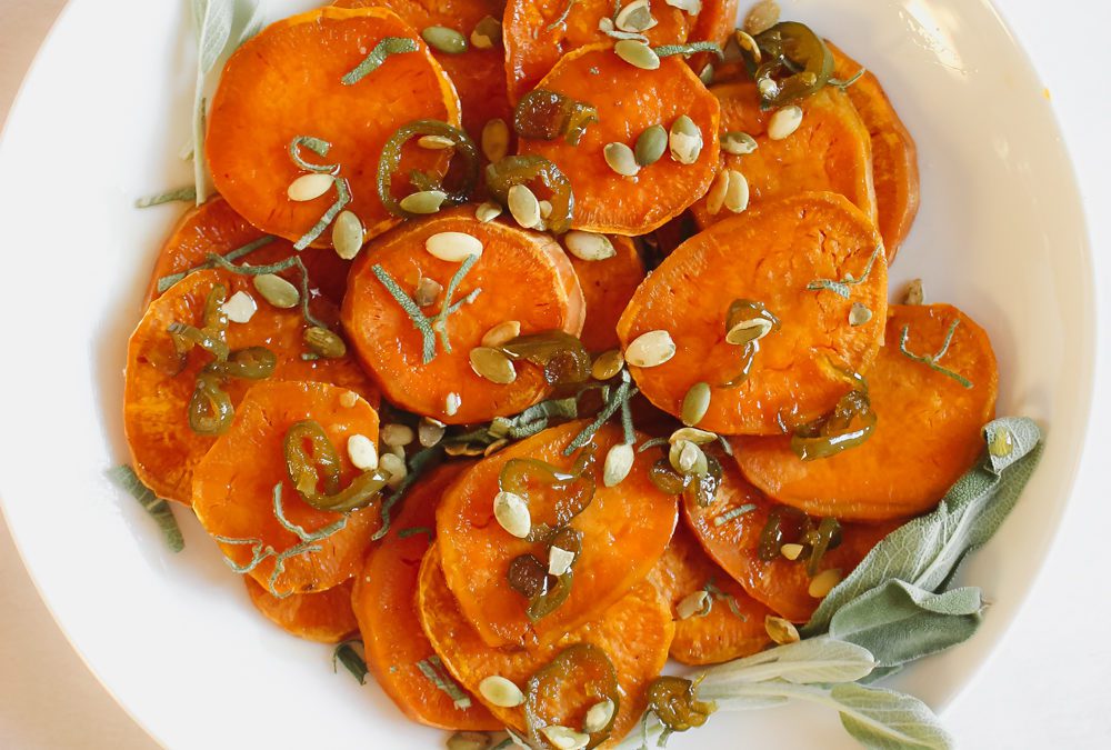 Honey & Jalapeño Sweet Potatoes!