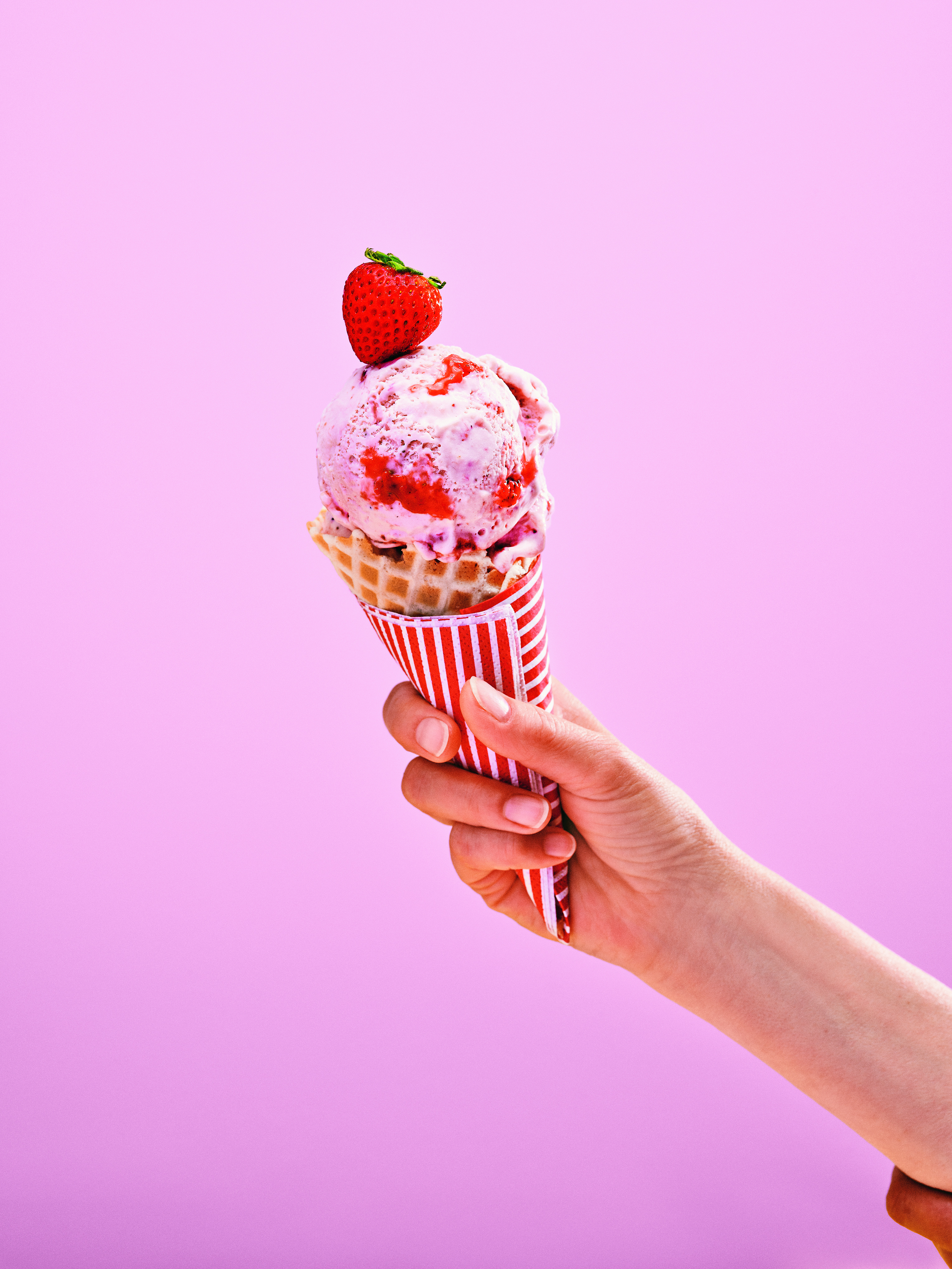 Strawberry Ripple Ice Cream Recipe!