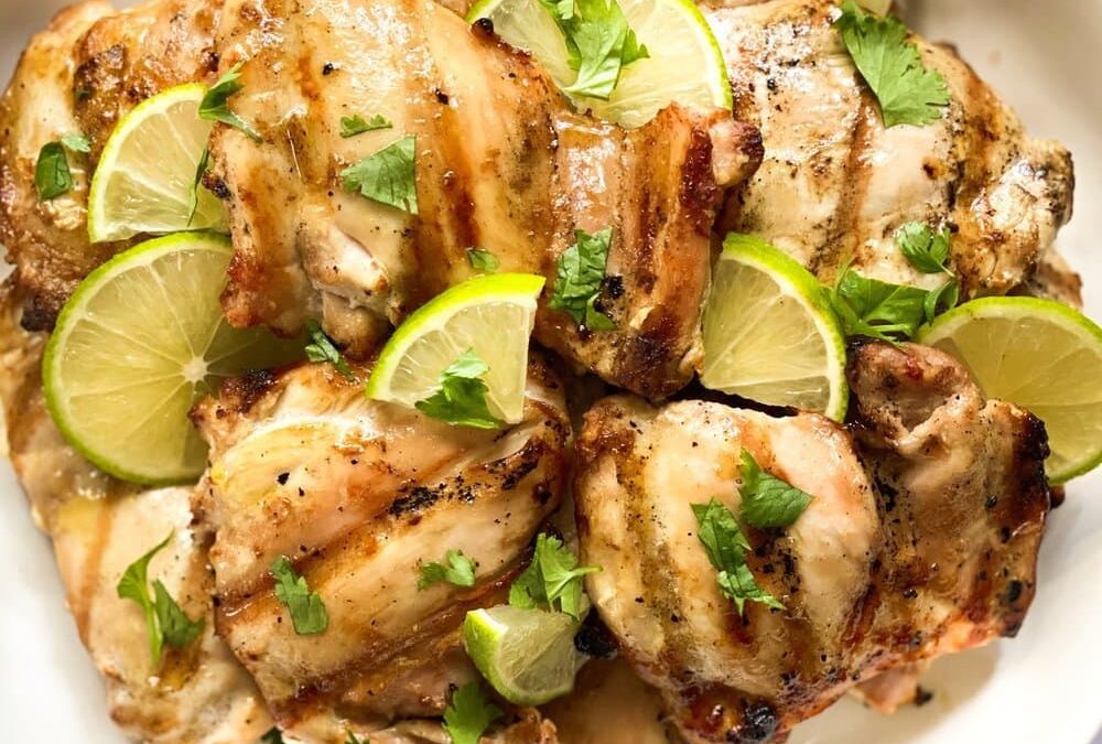 Honey Lime Grilled Chicken Thighs!