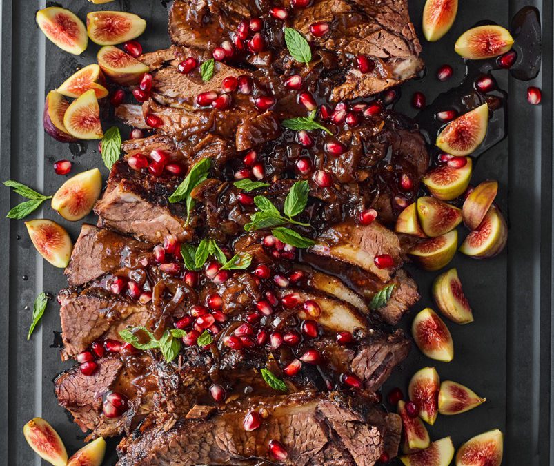 Fig & Pomegranate Brisket for a Special Rosh Hashanah