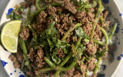 What to Make Tonight: Ginger Soy Beef with Green Beans & Herbs